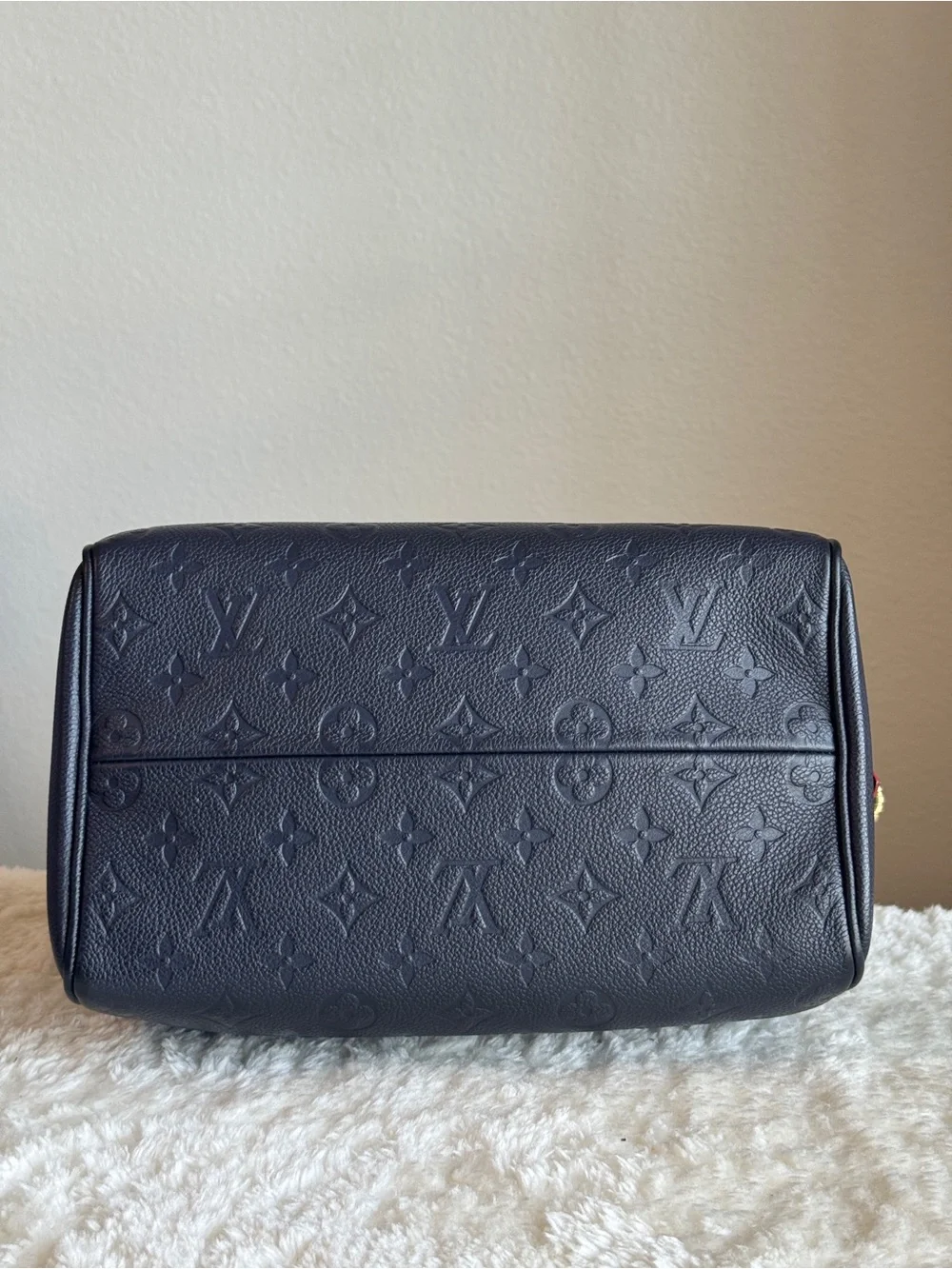 Louis Vuitton Speedy 25 Empreinte Navy Bleu  Crossbody Satchel